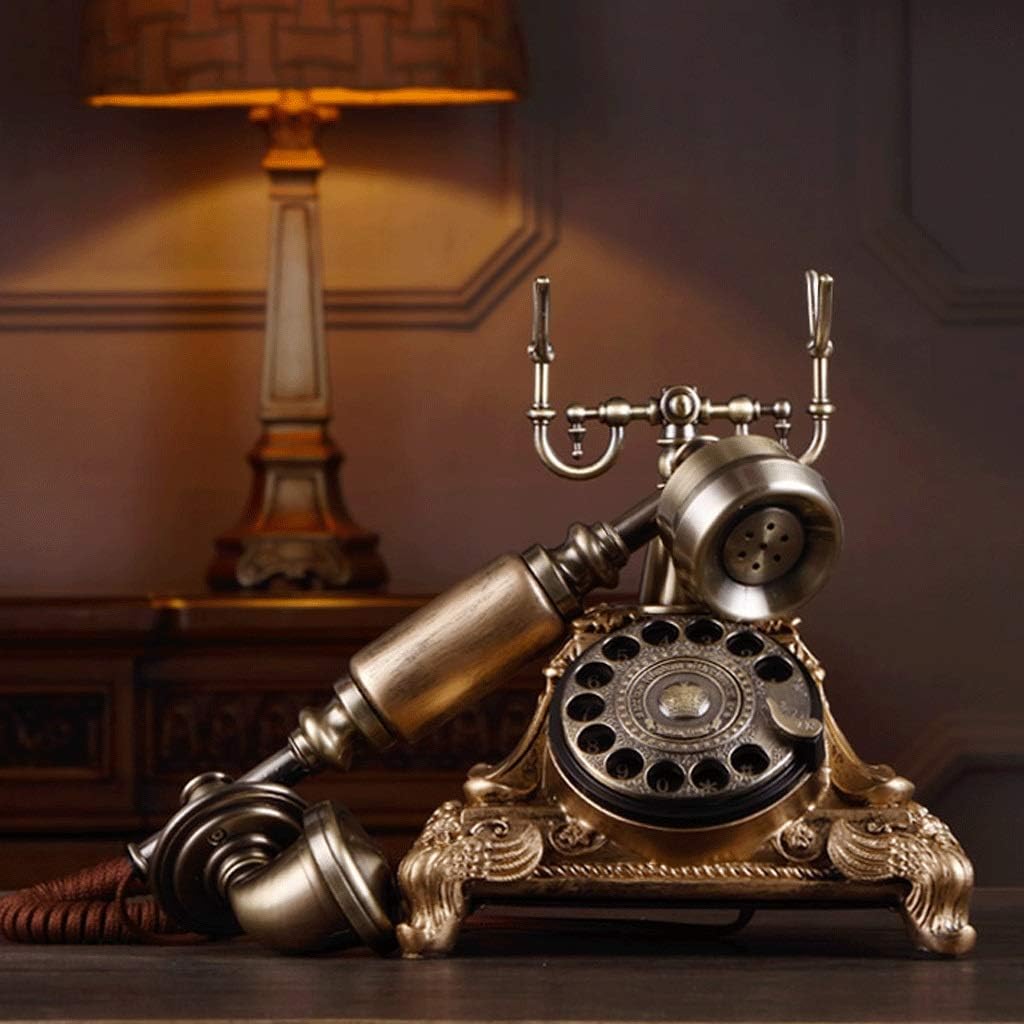 テレフォンランプ アンティークランプ 固定電話 レトロなダイヤル電話